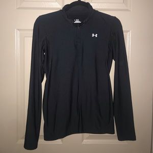 Under Armour Black Long-sleeve Short Zip